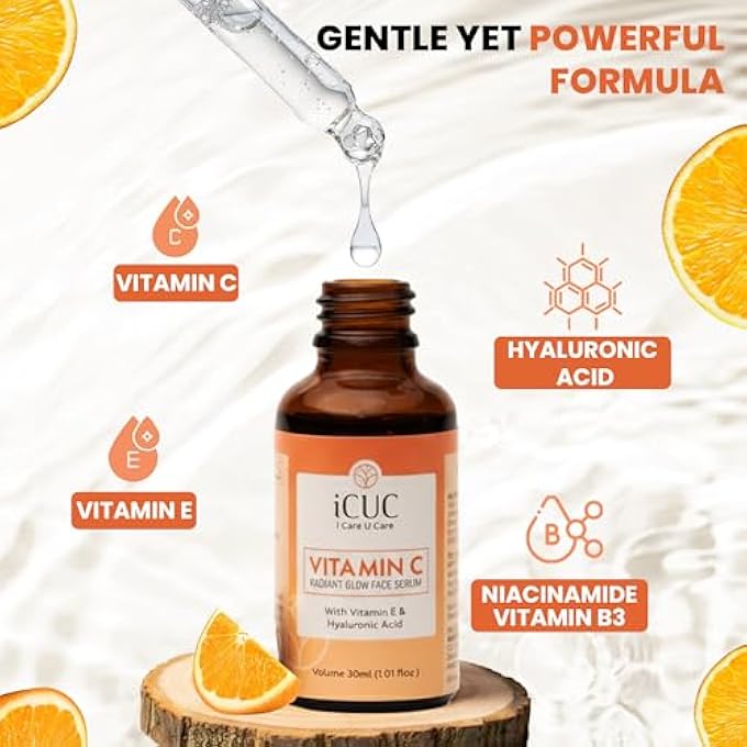 iCUC LIP & SKIN COMBO COCOA BUTTER LIP BALM & VITAMIN C RADIANT GLOW FACE SERUM FOR HEALTHY SKIN AND LIPS- LIP BALM FOR DRY, CHAPPED LIPS- VITAMIN C SERUM HELP TO REDUCING ACNE AND SCARS | WOMEN & MEN - Image 3